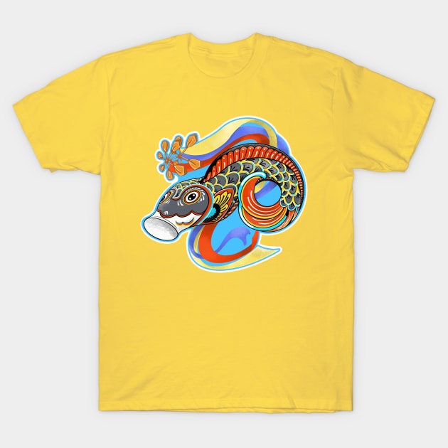 Carp Streamers T-Shirt by HB Rey 